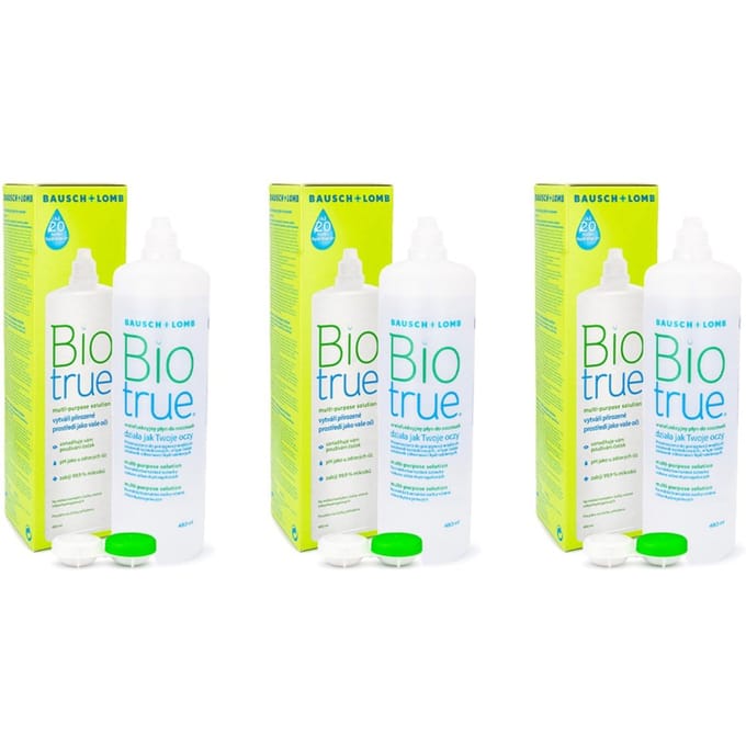 Biotrue Multi-Purpose 3 x 480 ml met lenzendoosjes