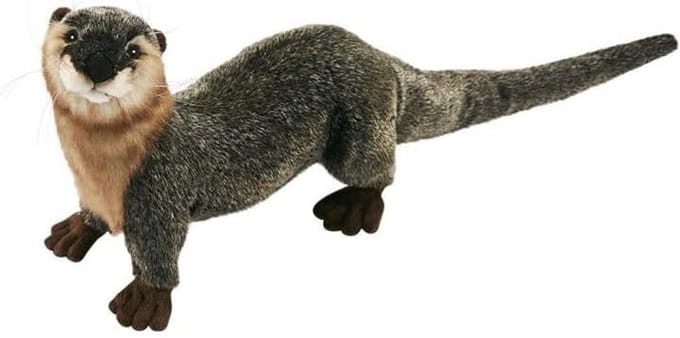 Realistisch Knuffeldier Otter Pluche, 18 cm Hoog