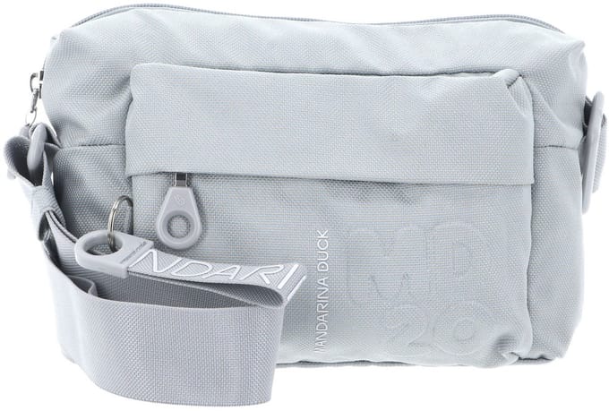 MANDARINA DUCK schoudertas MD20 Small Zip Crossover Pearl Lichtgrijs