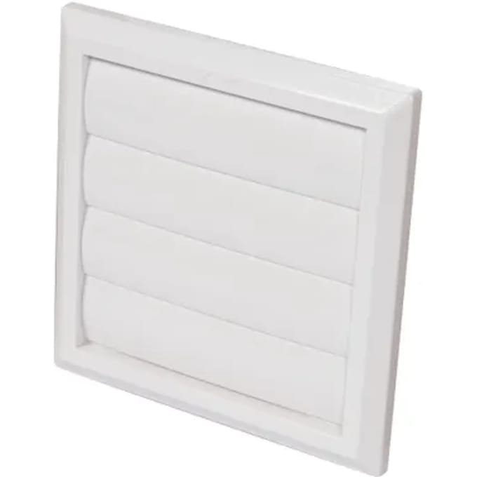 Sencys Overdrukrooster Lamel Ø150/160mm Kunststof Wit