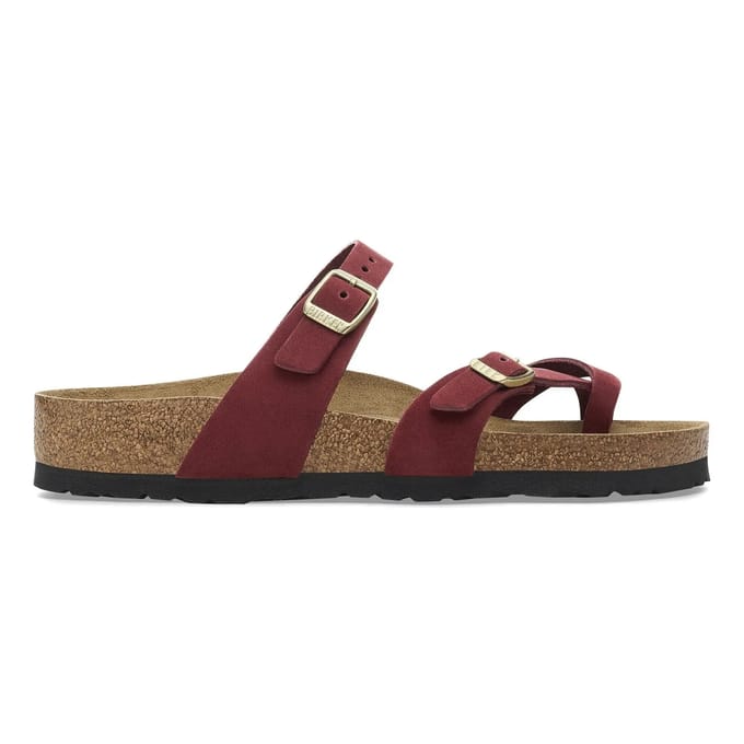 Vrouwenslippers Birkenstock Mayari Soft Footbed Nubuck Leather