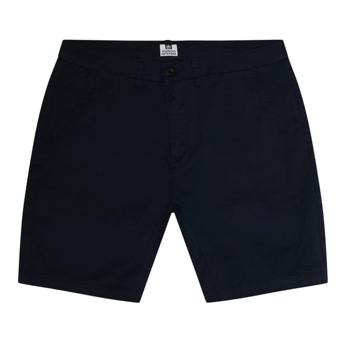 Weekend Offender Heren Dillenger Twill Chino Shorts (Marineblauw)