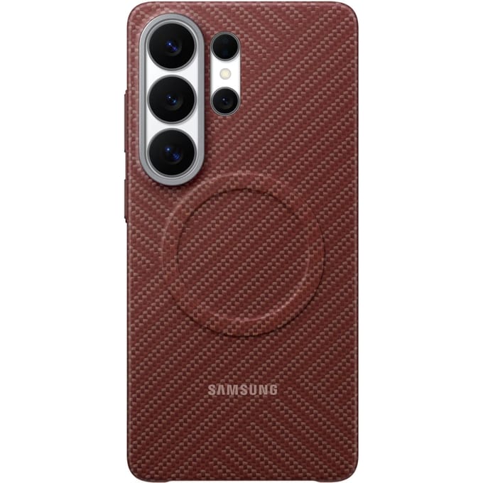 Carbon Magnet Case voor de Samsung Galaxy S26 Ultra - Coral Red