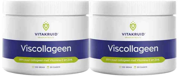 Vitakruid - Viscollageen - 2 x 130 gr - Voordeelverpakking