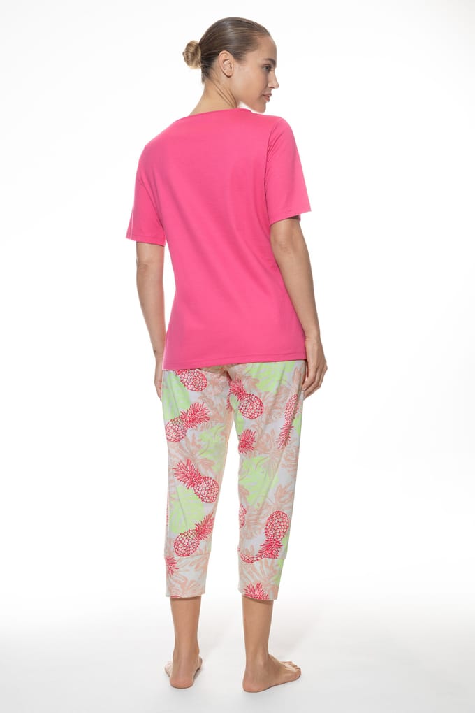 Pyjama Serie Pink Pineapple Raspberry Pink