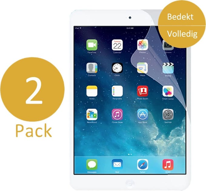 Screenprotector geschikt voor iPad Mini 2019 / 4 - Glas PET Folie - 2 Stuks