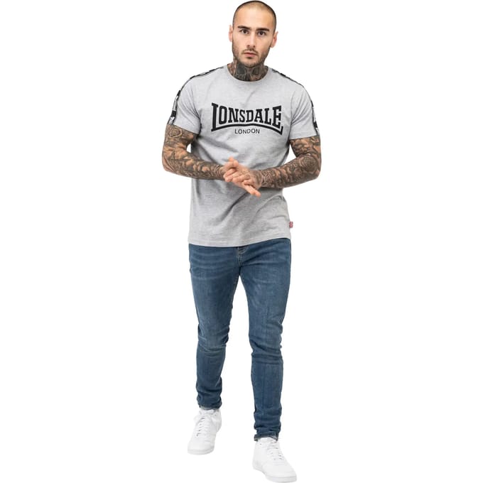 Lonsdale London Vementry T-shirt grijs gemêleerd XXL Heren