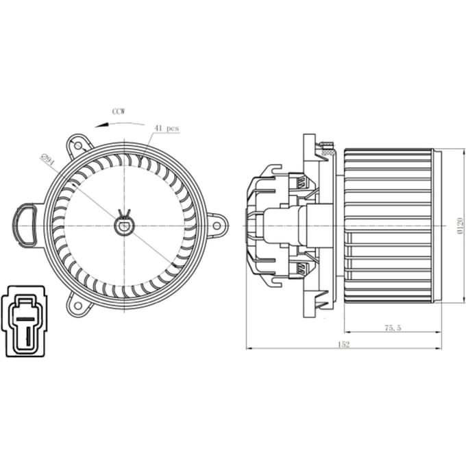 Binnenventilator NRF 34279
