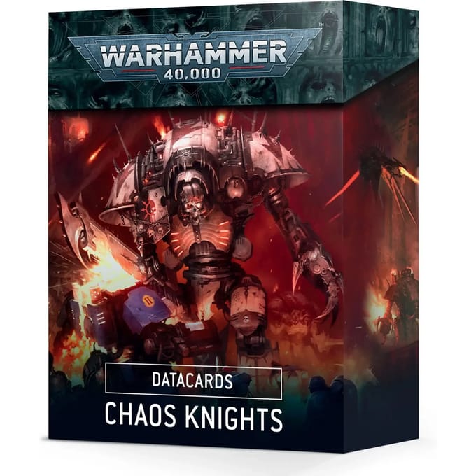 Kaart Games Workshop Warhammer 40k - Datacards V.9 Chaos Knights En