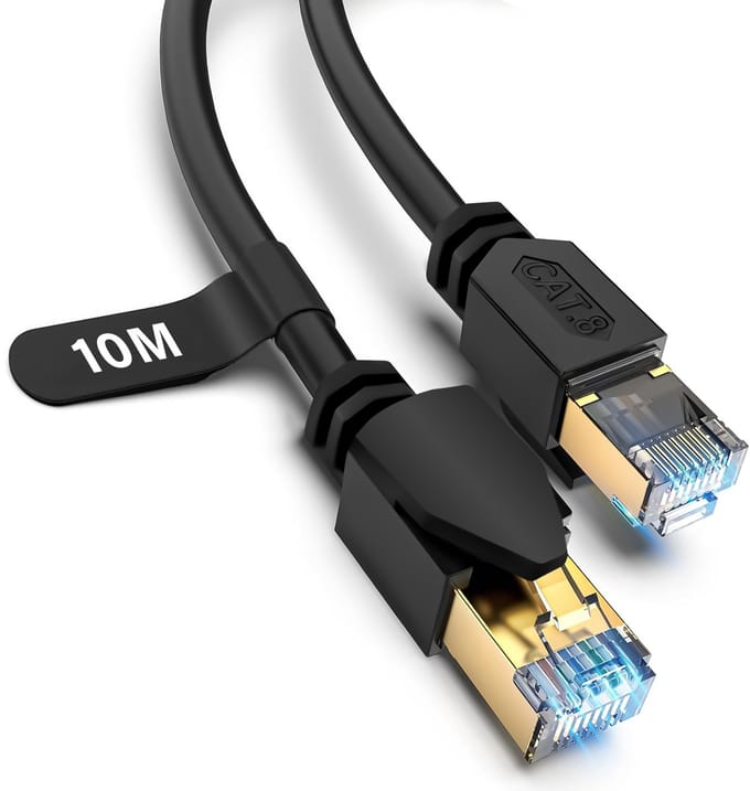 SBVR Ethernet Kabel - 10 Meter - Internetkabel - UTP Kabel - Cat 8 Netwerkkabel - RJ45