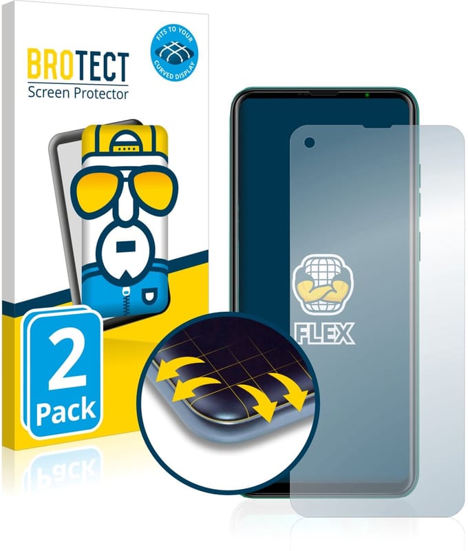 BROTECT - Screenprotector voor Ulefone Note 11P - Folie Beschermfolie transparant volledig dekking - 2 Stuks