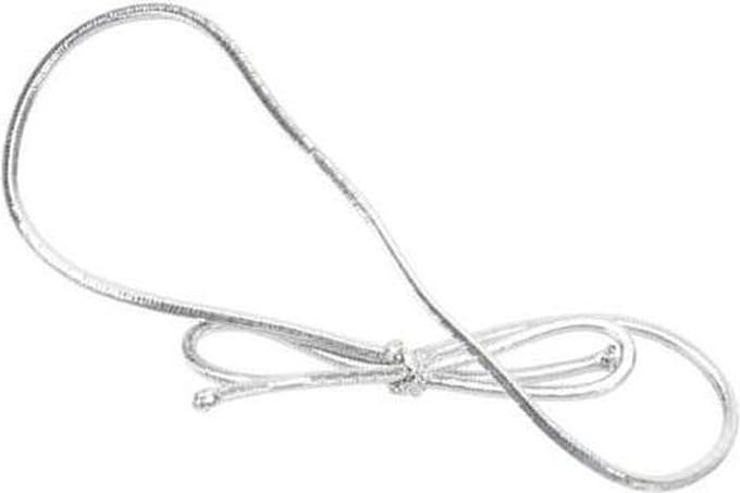 Versierelastiek Metallic Zilver 20cm (50 stuks)