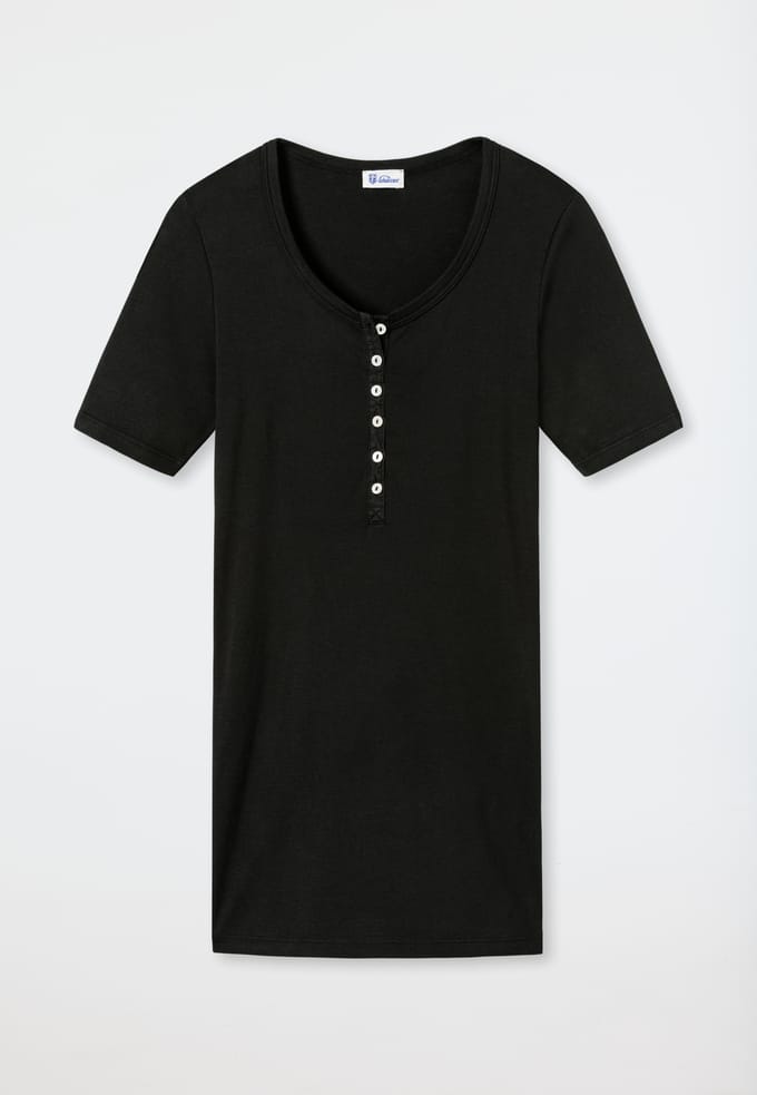 Zwart shirt met korte mouwen - Revival Berta 36