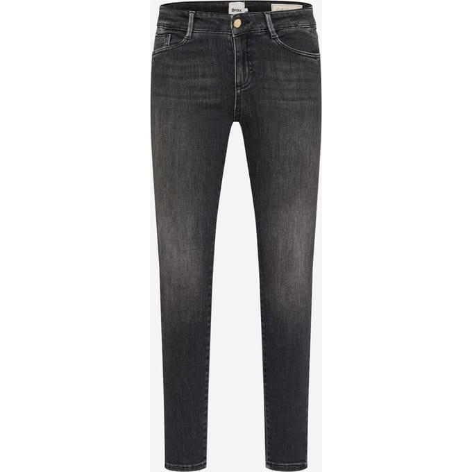 Brax Dames Jeans  Style ANA USED DARK GREY, denim donkergrijs, maat 40K