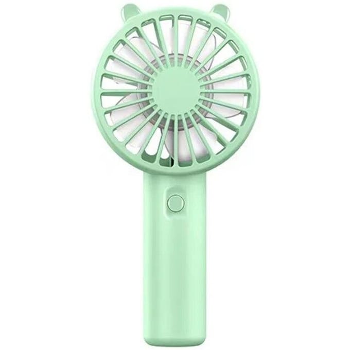 Draagbare handventilator Kleine koelventilator USB oplaadbare wimper Wimper Mute Cooler Handventilator Mini USB oplaadbaar bureau USB charging model groen
