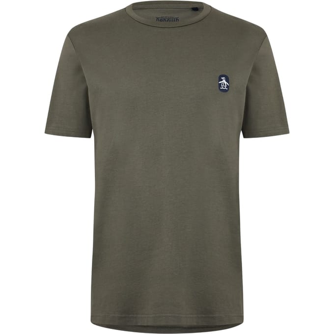 Original Penguin Heren Basic T-shirt met ronde hals (Stoffige Olijf)