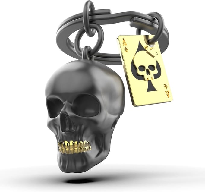 Metalmorphose - Sleutelhanger - Black Skull