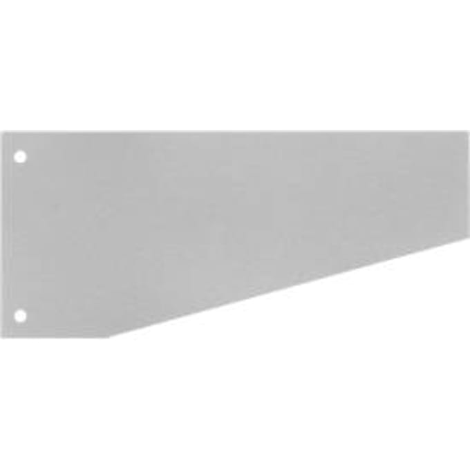 Trapeziumvormige scheidingsstroken - gerecycleerde karton - grijs- 100 stuks - ons merk Schäfer Shop Select