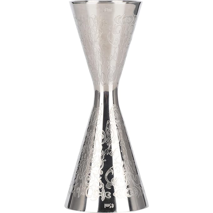30ml 45ml Mooie Roestvrijstalen Jigger met Schaal Drank Wijn Maatbeker Baraccessoires white