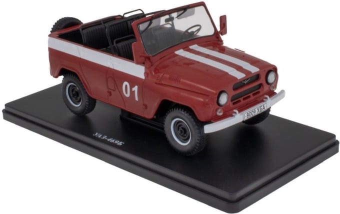 Uaz 469B CABRIOLET - FIRE DEPARTMENT LIVERY 1:24