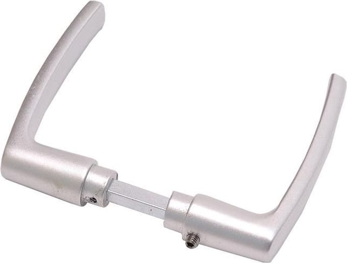 Wovar Deurklink blokmodel Aluminium | Per set | Deurkruk