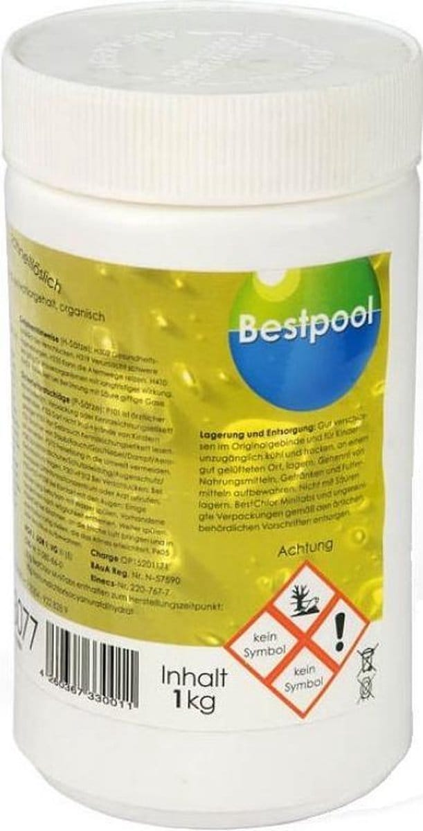 Chloortabletten bestpool 50 x 20 gram - Voor Jacuzzi & Zwembad