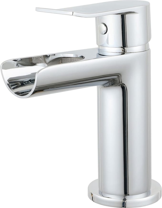 Wastafelkraan - Wastafelmengkraan - Lonis Waterval - Opbouw - Rond - Chroom
