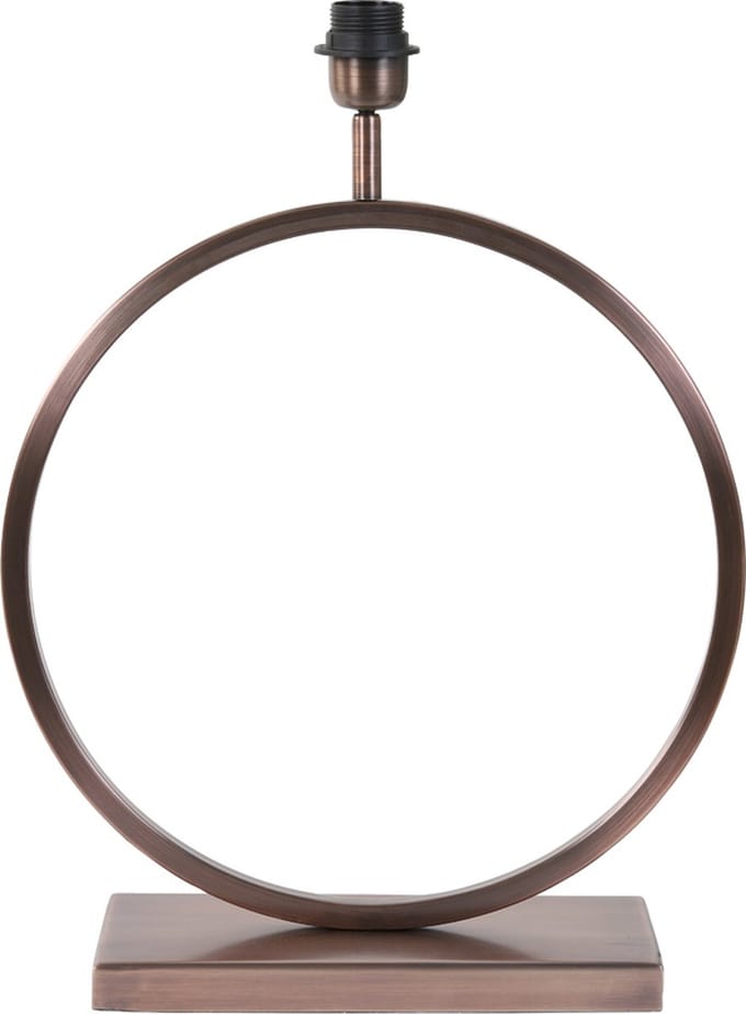 Light & Living Tafellamp Liva - 47cm - Antiek Koper - excl. kap