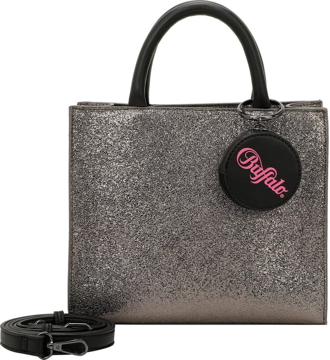 BUFFALO Handtas Schoudertas Glitter Big Boxy Collection Shopper Dark Grey Grijs