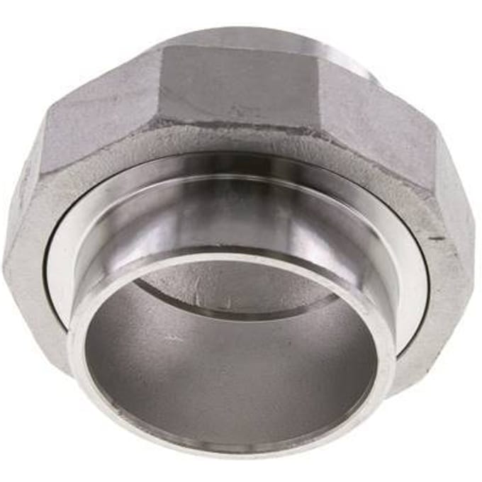 Rechte Koppeling 60.3mm Laseinde RVS Conische Afdichting 16bar