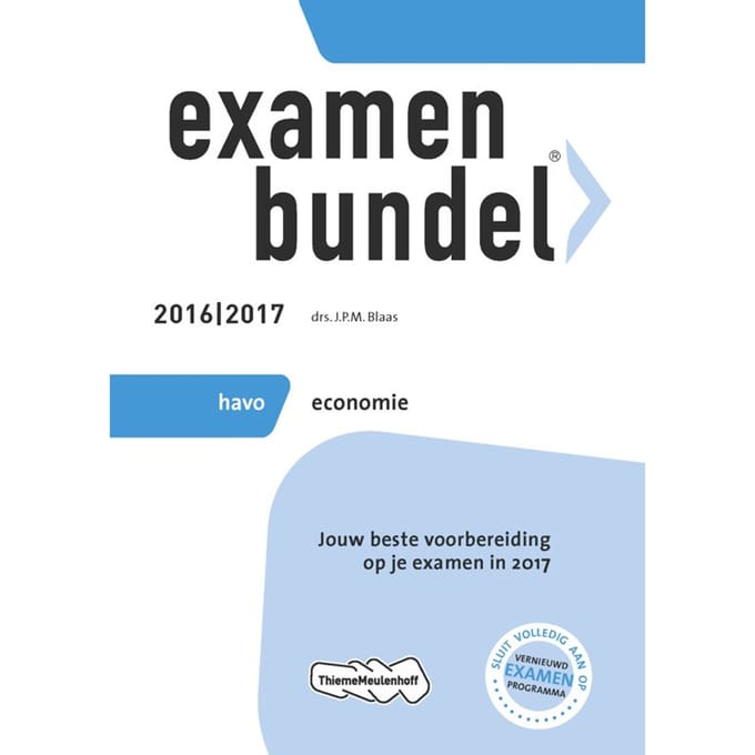 Examenbundel havo economie 2016/2017