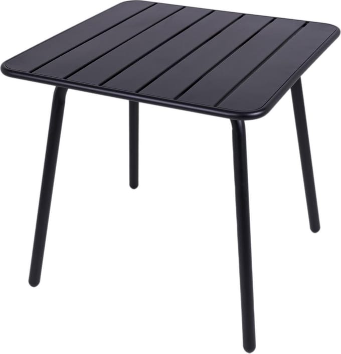 MaximaVida metalen vierkante tuintafel Max 80 x 80 cm zwart