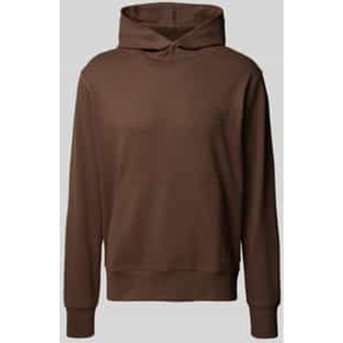 Hoodie met labelprint, model 'BLACHAD'