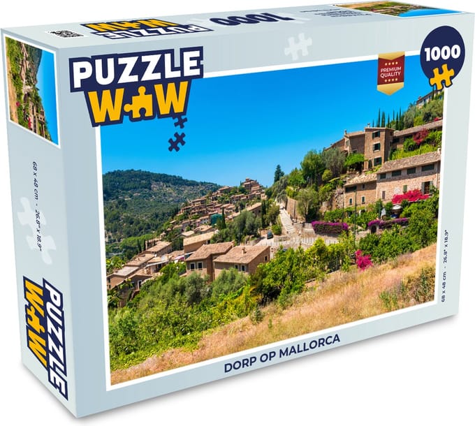 Puzzel Dorp op Mallorca - Legpuzzel - Puzzel 1000 stukjes volwassenen