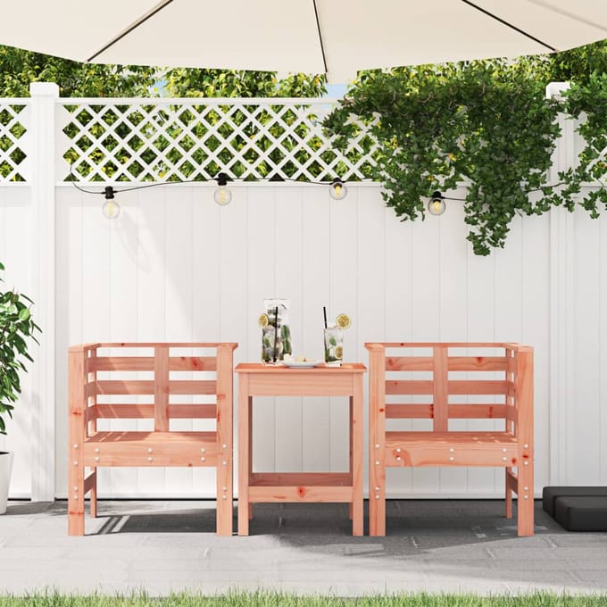 vidaXL - Tuinstoelen - 2 - st - 61,5x53x71 - cm - massief - douglashout