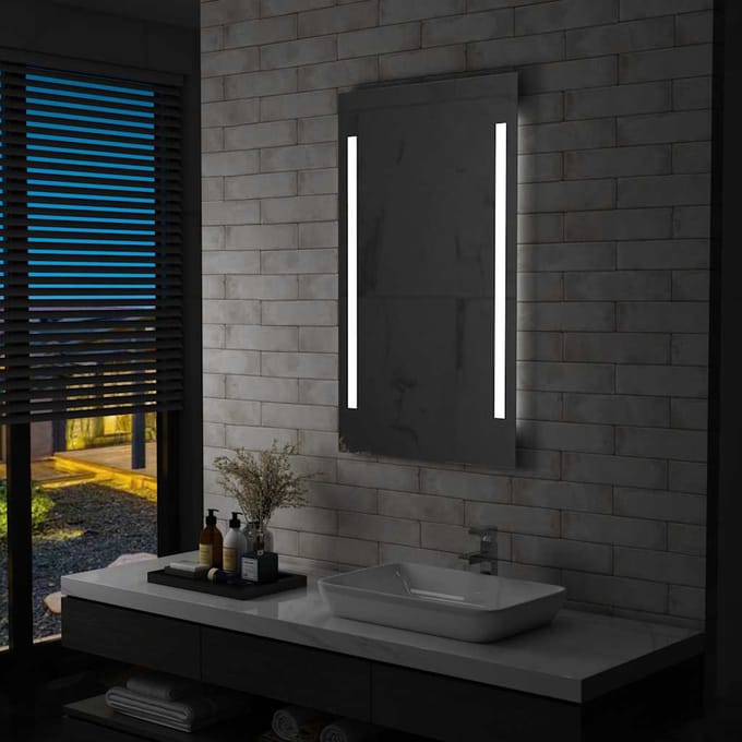 vidaXL - Badkamerspiegel - LED - 60x100 - cm