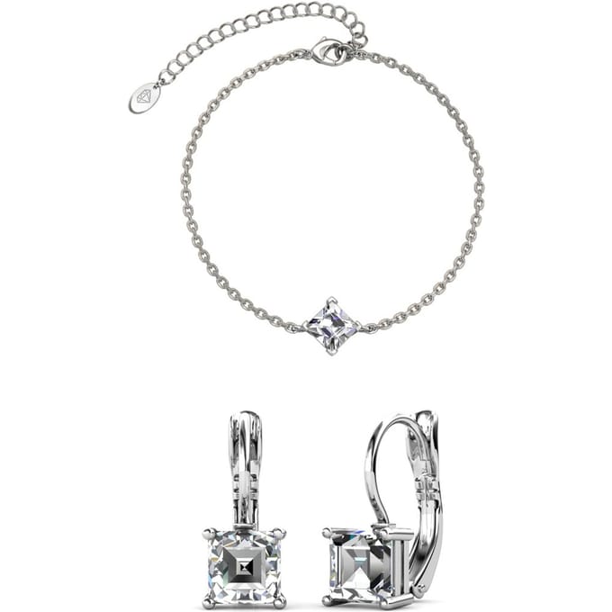 Calle Square Sets - Zilver en Kristal