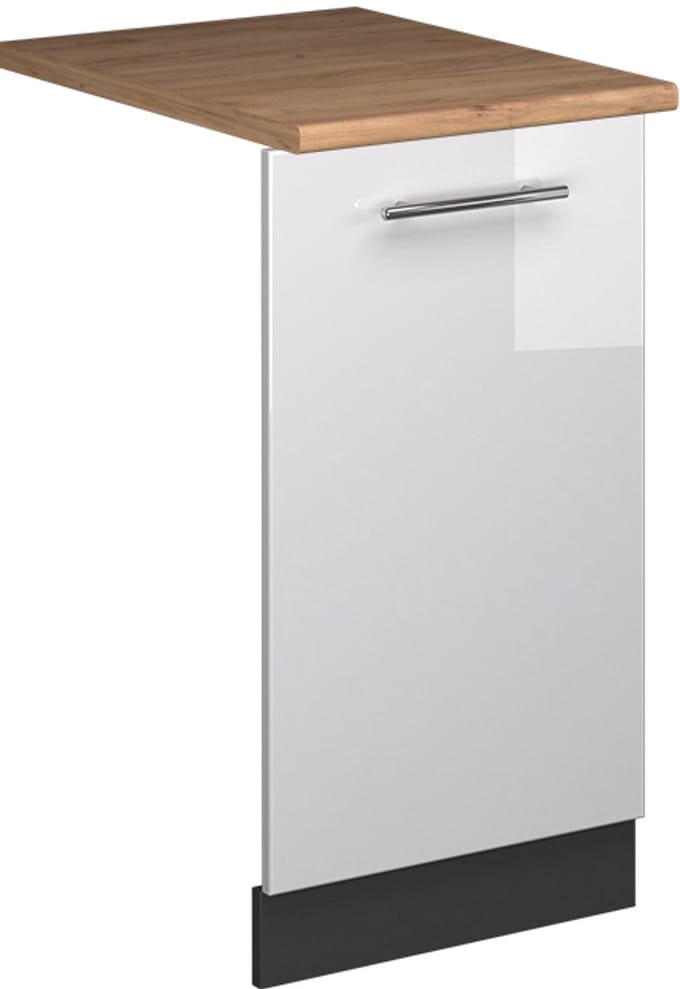 Vicco Fame-Line Vaatwasserfrontpaneel – 45 cm, WB Eik Wit Hoogglans
