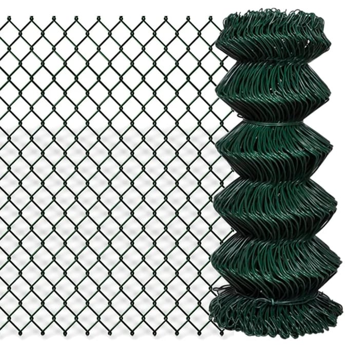 vidaXL - Gaashek - 0,8x15 - m - staal - groen
