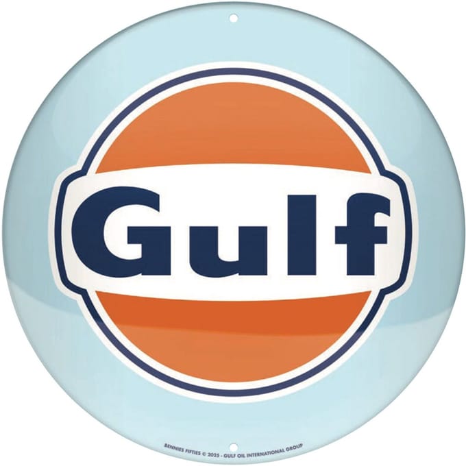 Gulf Logo Disc Wandbord rond 35 cm