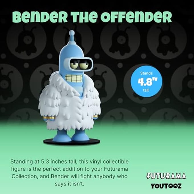 Futurama Bender Vinyl Figuur - 13,5 cm Verzamelfiguur