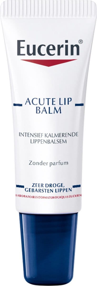 Eucerin Acute Lippenbalsem - Lip Balm - Hydrateert de Droge en Gebarsten Lippen - Ongeparfumeerd - 10 ml