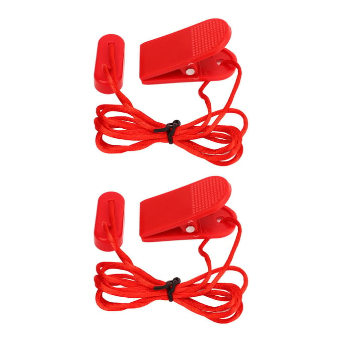 Lot de 2 clés de sécurité universelles pour tapis de course, aimant de remplacement universel pour tapis de course red