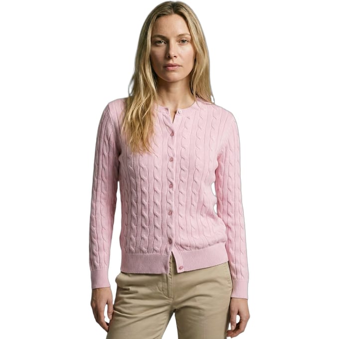 McGregor Cable Button Cardigan Light Pink Taglia: M | Cardigan Outlet | Donna | Rosa