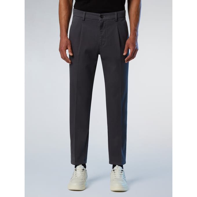 North Sails Chinos Defender geplooide gabardine