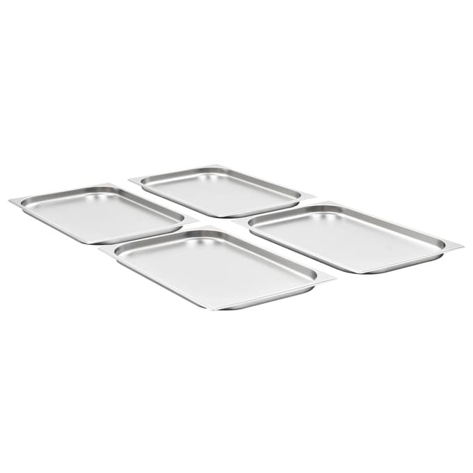 vidaXL - Gastronormbakken - 4 - st - GN - 1/1 - 20 - mm - roestvrij - staal