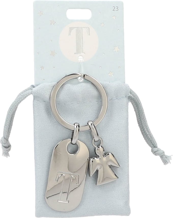 Depesche - Beschermengel sleutelhanger met letter T