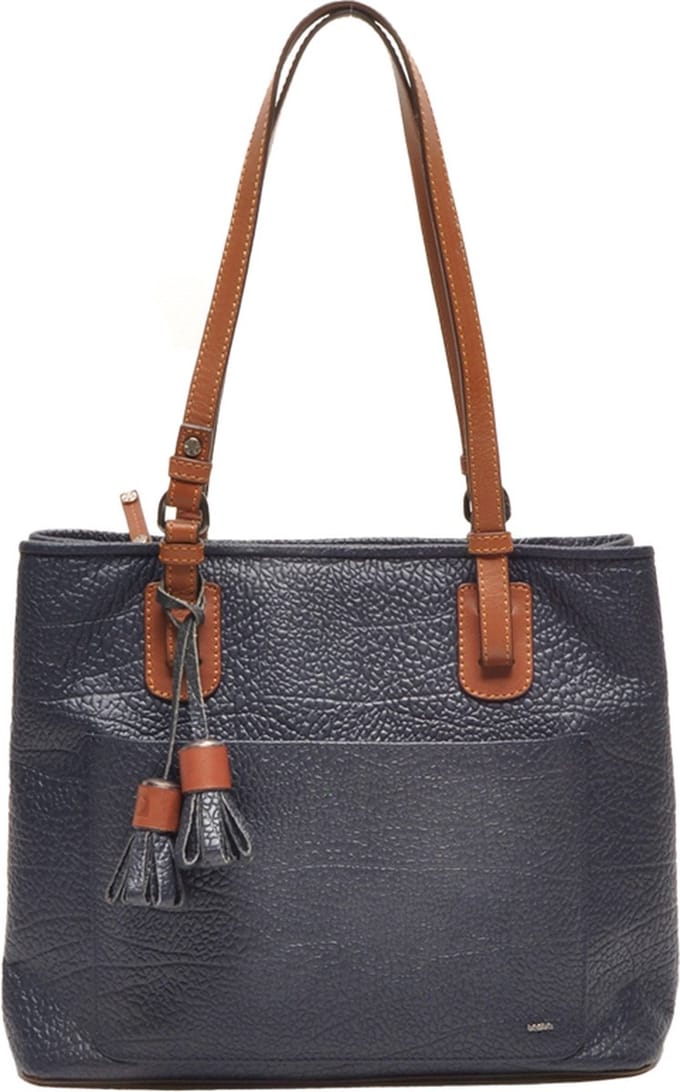 Berba | Chamonix | Shopper | Schoudertas | Dames | Donkerblauw | Leer