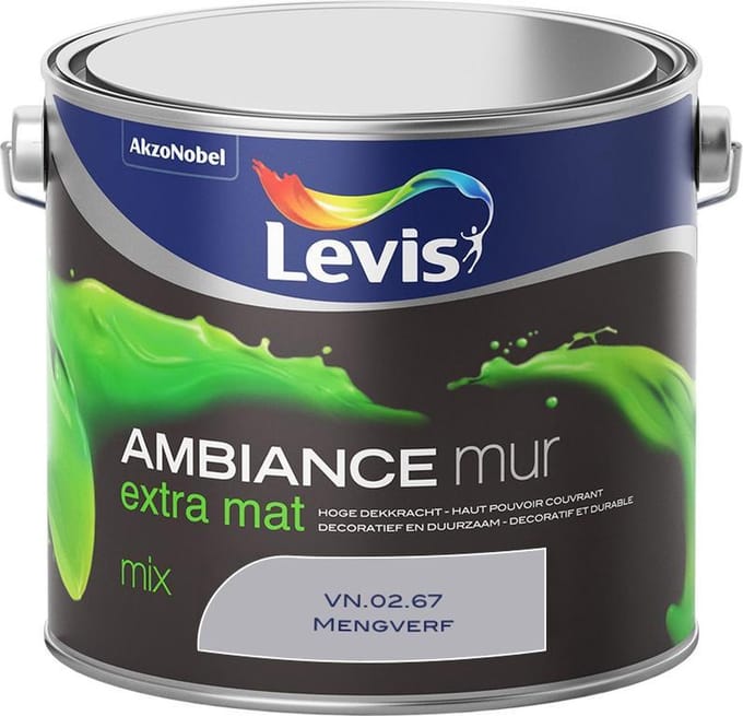 Levis - Ambiance Mur Extra Mat Mix - Play Nine - Mengverf - 2,5 L