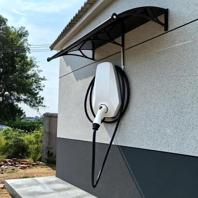 Laadstation Beschermdak - Oplader Afdekking - Elektrisch Laden - Universele Compatibiliteit - 60 x 60 cm - Transparant